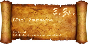 Büttl Zsuzsanna névjegykártya
